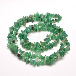 Natural Green Onyx Agate Chip Bead Strands&nbsp;G-M205-48