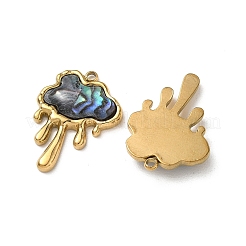 Natural Paua Shell Pendants&nbsp;STAS-G397-09G-02