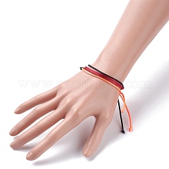 Simple Nylon Cord Bracelets Set&nbsp;BJEW-JB07376-02