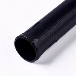 プラスチックキャンドルライトソケットカバー  キャンドルスリーブライト用燭台  ブラック  105x28.5x22mm  穴：20mm&nbsp;X-DIY-WH0158-38B
