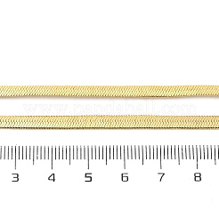Brass Flat Snake Chain Necklaces&nbsp;NJEW-A042-02G-01