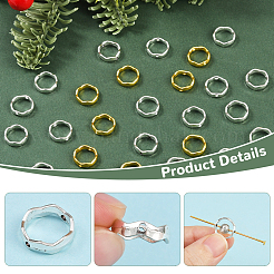 120Pcs 3 Colors Tibetan Style Alloy Bead Frame&nbsp;FIND-SC0017-75