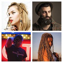 304ステンレススチールビーズ  髪のひげのためのバイキングルーンビーズ  ドレッドヘアの髪の編み込み  ルーン/ futhark / futhorcの列  アンティークシルバー  16x13mm  穴：8mm&nbsp;STAS-H460-01AS