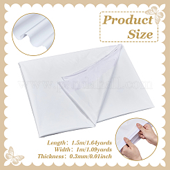 ポリエステルスパンデックスストレッチ生地  DIYクラフトや衣類用  ホワイト  1000x1500x0.3mm&nbsp;DIY-WH0589-60E