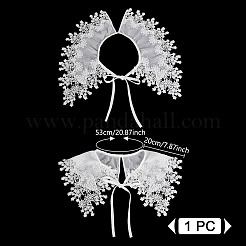 Detachable Polyester Lace Collar&nbsp;AJEW-WH0248-575B