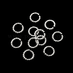 Brass Twisted Open Jump Rings&nbsp;KK-O143-29S