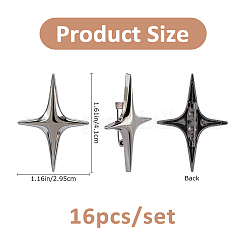 16Pcs Star Alloy Lapel Pins for Backpack Clothes&nbsp;JEWB-FH0002-96B