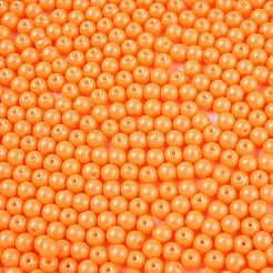 Opaque Baking Paint Glass Beads&nbsp;DGLA-T004-02H