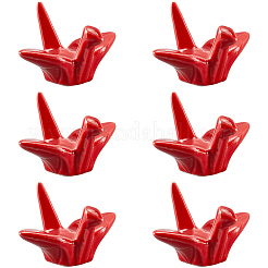 Paper Crane Ceramic Chopstick Stands&nbsp;DJEW-WH0058-12C