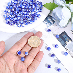 120pcs Handmade Millefiori Glass Round Beads&nbsp;LK-PA0001-05A
