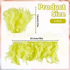 Feather Bracelets Wrist Band&nbsp;AJEW-WH0591-443C