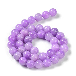 Dyed Natural Green Jade Beads Strands&nbsp;JBS053-10MM-29