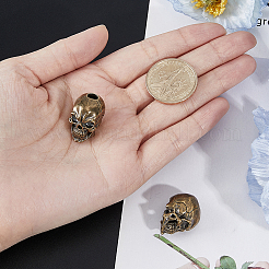 2Pcs Brass EDC European Beads&nbsp;KK-FH0007-41B
