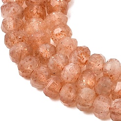 Natural Gold Sunstone Beads Strands&nbsp;G-K376-I06-3x4mm
