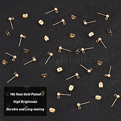 50Pcs Brass Stud Earring Findings&nbsp;KK-CN0001-44