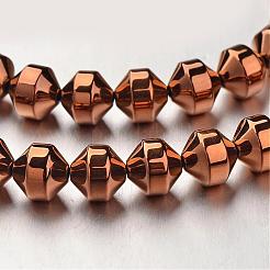 Electroplate Non-magnetic Synthetic Hematite Bead Strands&nbsp;G-F300-31B