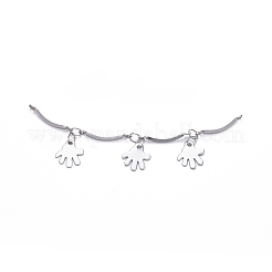 Tarnish Resistant 304 Stainless Steel Scalloped Bar Link Chains&nbsp;CHS-E019-04P