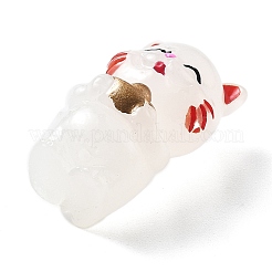 Luminous Resin Lucky Cat Display Decorations&nbsp;DJEW-P020-01C