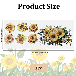 Sunflower Self-Adhesive PVC Wall Stickers&nbsp;STIC-WH20002-25