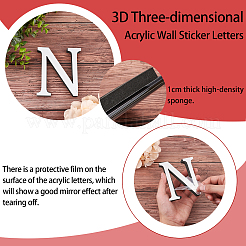 Acrylic Mirror Wall Stickers Decal&nbsp;DIY-CN0001-13A-N