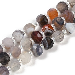 Natural Botswana Agate Beads Strands&nbsp;G-H057-A05-01