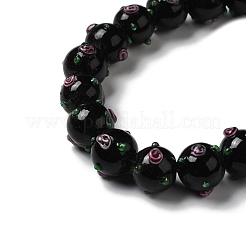Handmade Bumpy Lampwork Beads Strands&nbsp;LAMP-K037-16I