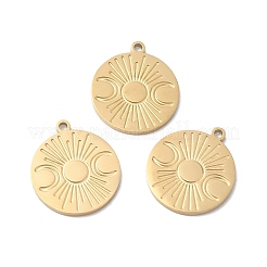 Ion Plating(IP) 316L Surgical Stainless Steel Charms&nbsp;STAS-H213-83G