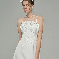 2Pcs 2 Style Flower Polyester Embroidery Appliques&nbsp;PATC-WR0001-01