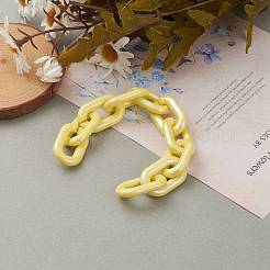 Handmade Opaque Acrylic Cable Chains&nbsp;AJEW-JB00853-01
