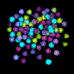 100Pcs Luminous Resin Decoden Cabochons&nbsp;RESI-TA0005-30