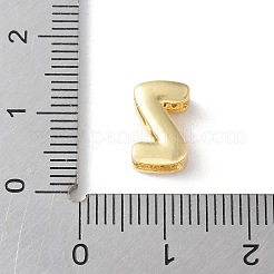 Brass Micro Pave Clear Cubic Zirconia Initial Multi-strand Links&nbsp;KK-S520-01G-23