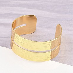 304 Stainless Steel Cuff Bangles for Women&nbsp;BJEW-P363-11G
