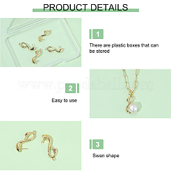6Pcs Brass Peg Bails&nbsp;KK-SC0007-57