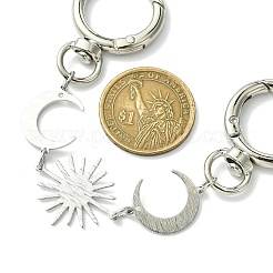 Brass Moon Sun Link Bag Extender Chains&nbsp;FIND-JF00146-01