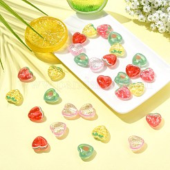 30Pcs 5 Colors Transparent Acrylic Beads&nbsp;MACR-CJ0002-44