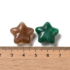 ツートンの不透明アクリルビーズ  スター  ミックスカラー  19x20x8.5mm  穴：1.8mm  約281個/500g&nbsp;SACR-G038-02
