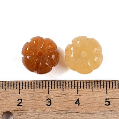 天然の緑/黄/ピンクのアベンチュリンビーズ  カボチャのビーズ  13x8.5~9.3mm  穴：1.7mm&nbsp;G-L604-A01-01