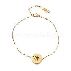 304 Stainless Steel Link Bracelets for Women&nbsp;BJEW-Z087-01G