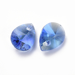 Glass Rhinestone Charms&nbsp;X-RGLA-L021-B-M