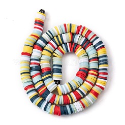 Handmade Polymer Clay Beads Strands&nbsp;CLAY-R089-6mm-T02B-07