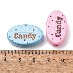 Opaque Printed Acrylic Beads&nbsp;AC-CBAC57E-08