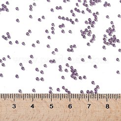 MIYUKIラウンドロカイユビーズ  日本製シードビーズ  （rr2264)派手な裏地付きラベンダー  15/0  1.5mm  穴：0.7mm  約27777個/50g&nbsp;SEED-X0056-RR2264
