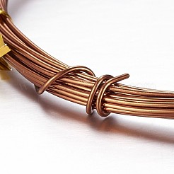 丸アルミ線  曲げ可能なメタルクラフトワイヤー  ビーズジュエリークラフト作り用  ペルー  12ゲージ  2mm  10m /ロール（32.8フィート/ロール）&nbsp;AW-D009-2mm-10m-18