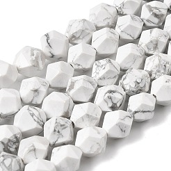 Natural Howlite Beads Strands&nbsp;G-Z119-A43-02
