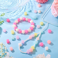 200Pcs 2 Styles Opaque Acrylic Beads&nbsp;SACR-TA0001-60
