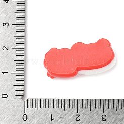 イチゴクマのテーマの不透明樹脂カボション  クマ  14.5x28x7.5mm&nbsp;CRES-D301-01D