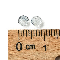 プレシオサ®クリスタルビーズ  チェコクリスタル  双円錐形(451 69 302 ロンデル)  00030 237 ラグーン  4mm  穴：0.8mm&nbsp;X-PRC-BA4-00030-237