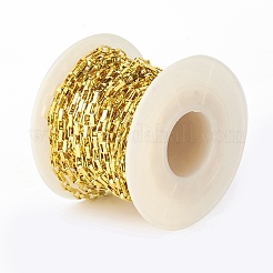 Rack Plating Brass Paperclip Chains&nbsp;CHC-F016-01G