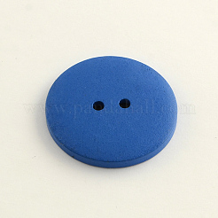 2-Hole Flat Round Wooden Buttons&nbsp;BUTT-Q032-62C