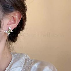 Alloy Rhinestone Stud Earrings for Women&nbsp;WGFE4A9-01
